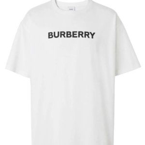 NEW Burberry Oversized Logo Print Cotton T-Shirt